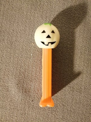 Legetøj, Flot Selvlysende Halloween Polly Pumpkinhead Pez, Flot Polly Pumpkinhead skulle eftersigend