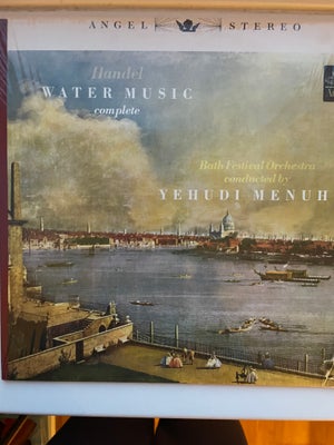 LP, Händel, Yehudi Menuhin, Händel Water Music (1. Press), Klassisk, Virkelig velholdt lp uden ridse