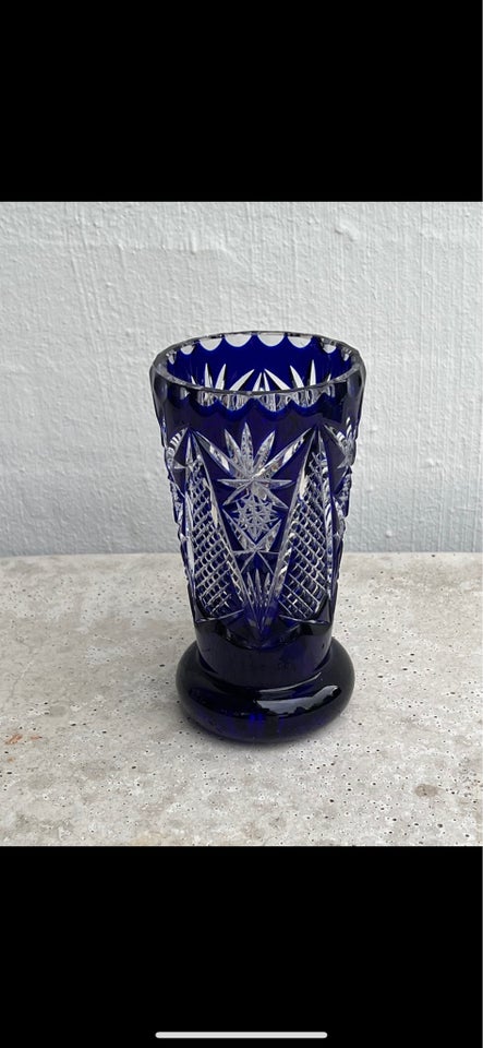 Glas, Bøhmisk vase, Vintage