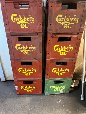 Ølkasse, 12 styks, Ølkasse, 12 stk, pensionistkasse
div forskellinge sælgese samlet
7 stk. Carlsberg