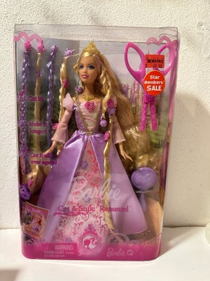 Barbie, Sælger denne flotte samler dukke. Barbie Cut & Style Rapunzel Doll fra 2008. Dukken har aldr