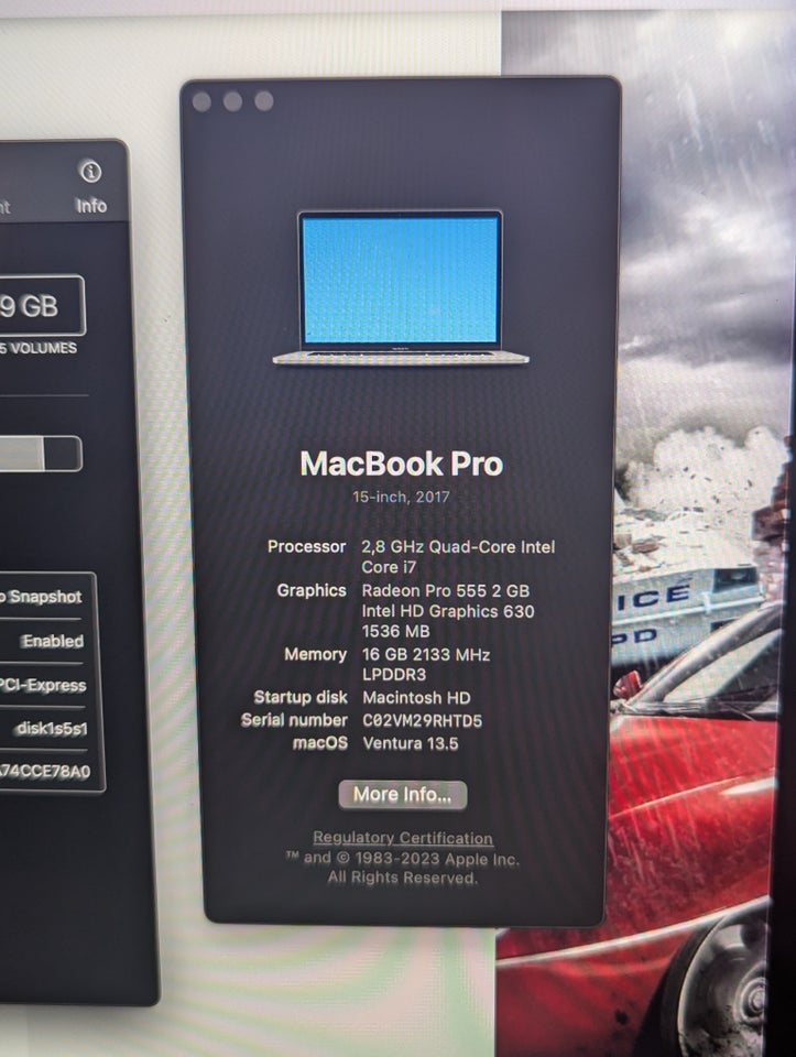 MacBook Pro, 2017 15", 2.8 GHz