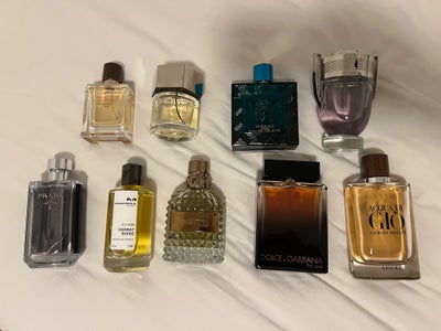 Herreparfume, Designerparfumer, Hermes, YSL, Versace, Valentino, Prada, Armani mfl, Jeg sælger decan