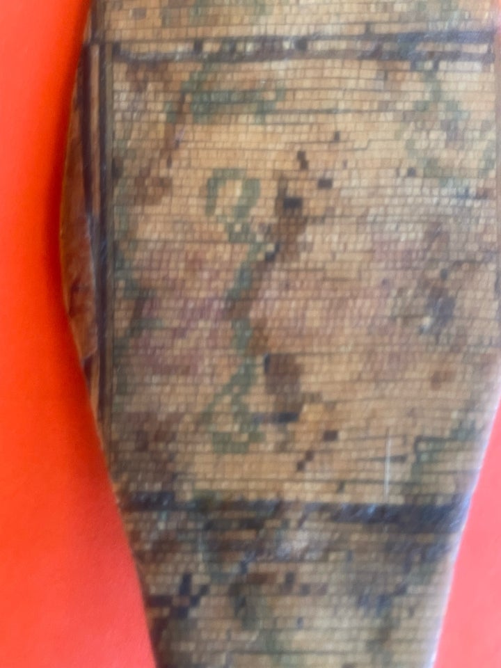 Brevkniv, Træ intarsia, 125 år gl.