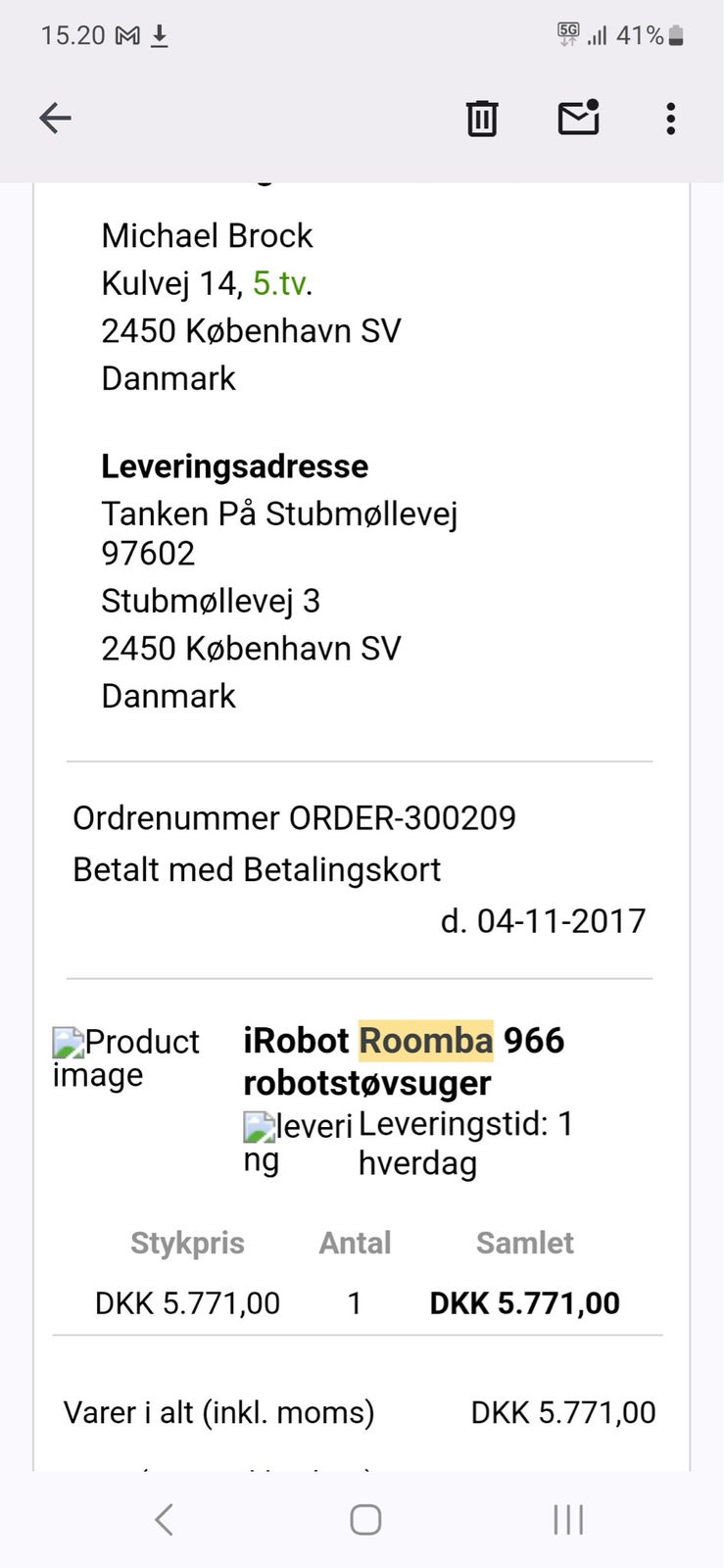 Robotstøvsuger, iRobot Roomba 966