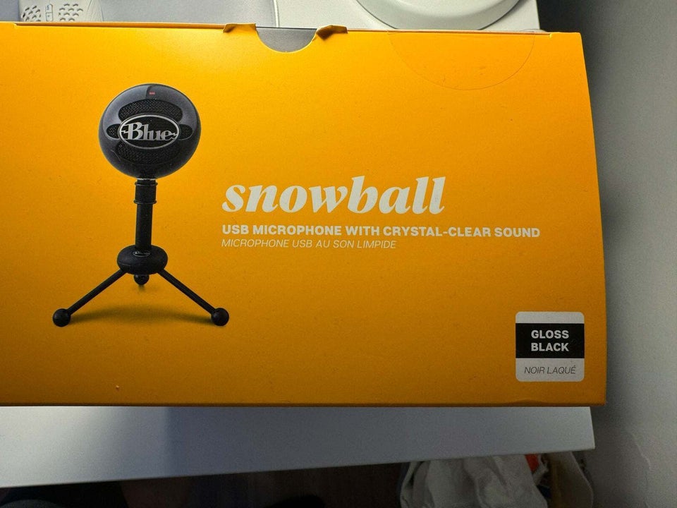 Mikrofon, Blue Snowball Gloss Black, Perfekt