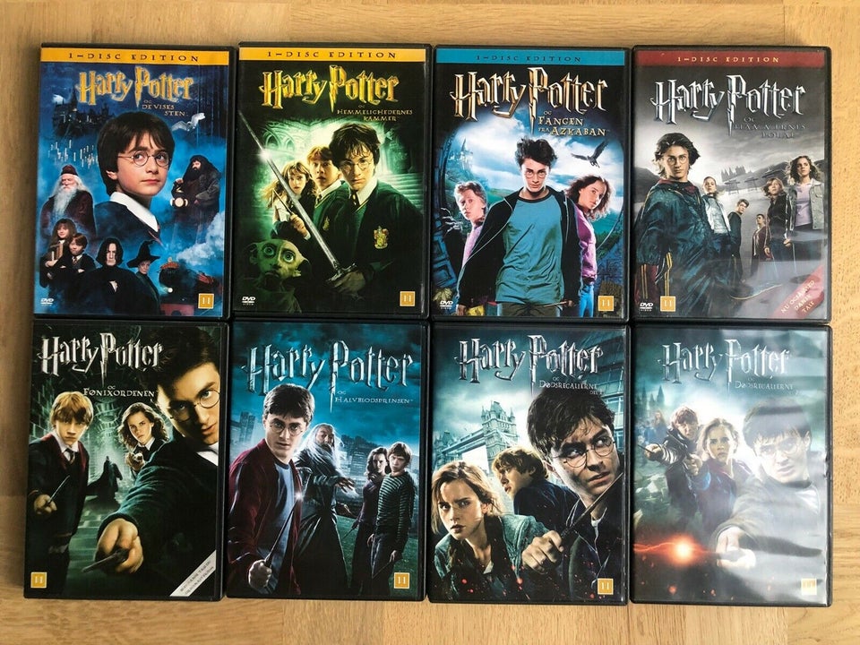 Tijd Kijkgat Secretaris Harry Potter filmene 1-2-3-4-5-8, - dba.dk - Køb og Salg af Nyt og Brugt