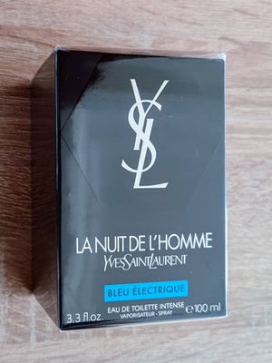 Herreparfume, YSL La Nuit de l’homme Bleu electrique 100ml, 1.000kr er minimumspris. Om noget tid vi