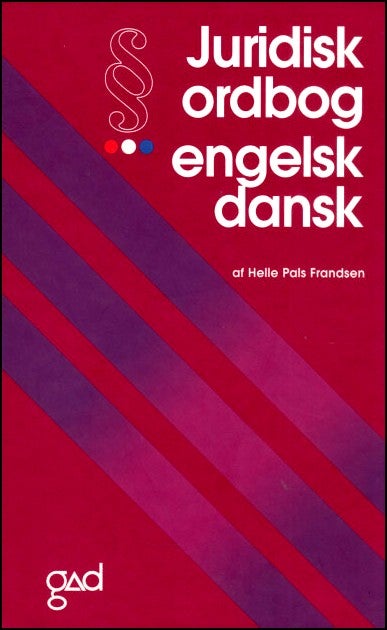 Juridisk Engelsk/Dansk + Dansk/Engelsk Ordbøger, Helle