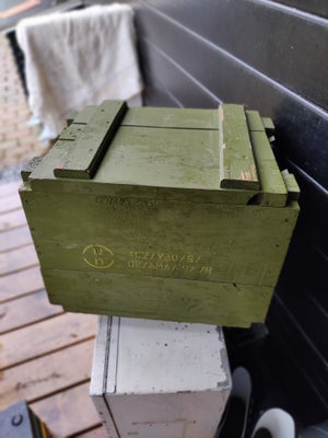 Militær, Gammel ammunitions kasse, Træ