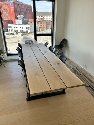 Spisebord, Træ, b: 87 l: 290, Planker ikke behandlet. Kan afhentes i Sydhavn.