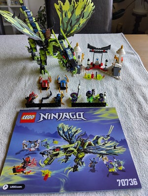 Lego Ninjago, 70736, Morrodragens angreb fra 2015. Alle dele er der på nær den den grønne onde Ninja
