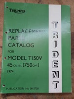 Triumph T150 Trident årg. 1974: Triumph reservedels