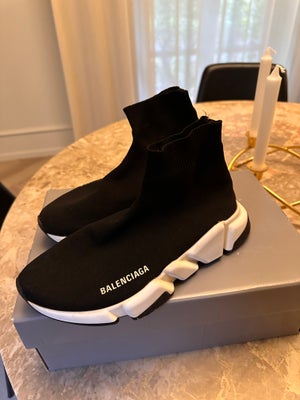 Sneakers, str. 38, Balenciaga,  Sort,  God men brugt, Sælger mine balenciaga sneakers str. 38, da je