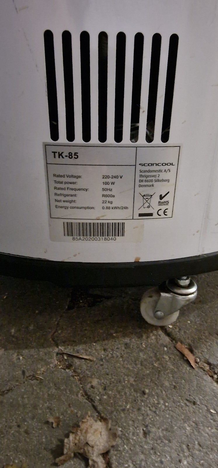 Andet køleskab, Scan Cool TK85, 85 liter