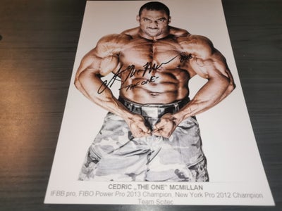 Autografer, Cedric McMillan autograf Bodybuilding, Cedric McMillan døde i 2022. Jeg fik nogle autogr