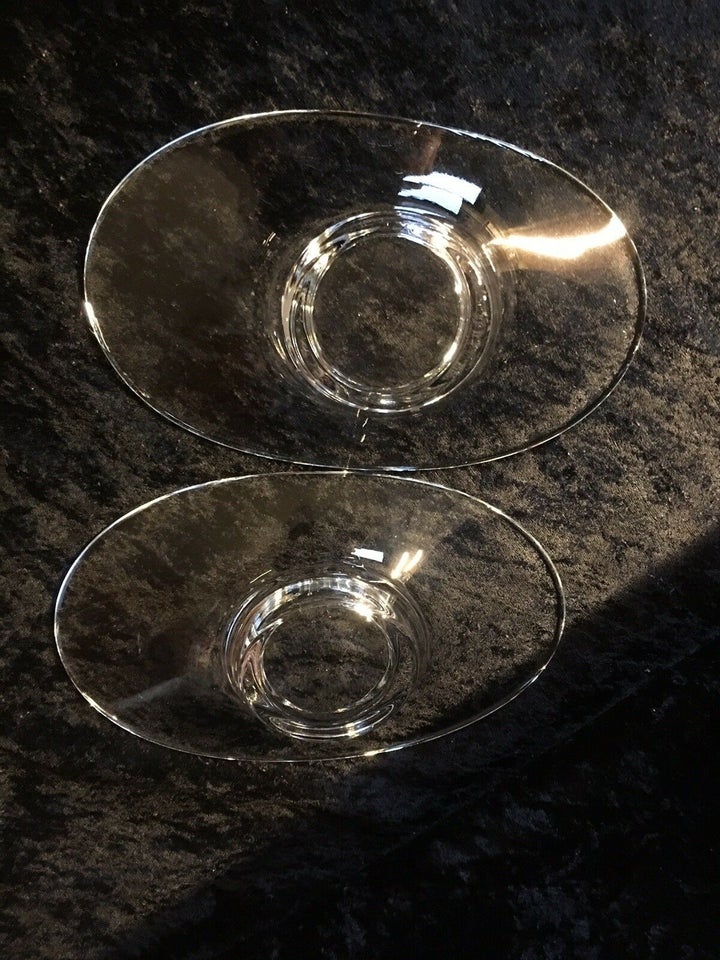 Glas, HOLMEGAARDS OVALE GLAS LYSESTAGER, HOLMEGAARD