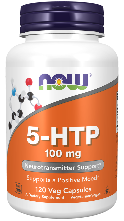 Kosttilskud, 5-HTP 100 mg 120 cap fra Now