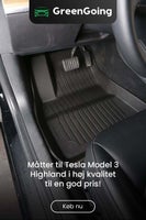 Måtter, GreenGoing Tesla Model 3 Highland Måttesæt