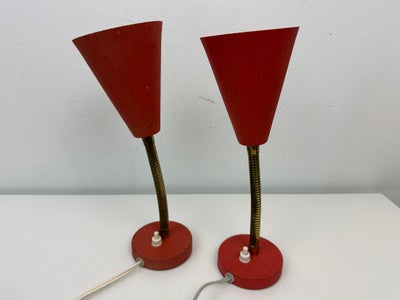 Væglampe, 2 stk. væglamper m. flex (retro), Der er her tale om 2 stk. retro væglamper / sengelamper 