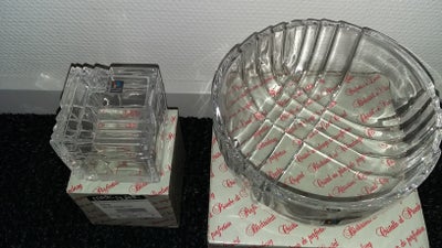 Glas, Skål og opbevaringsglas,  Nachtmann, Krystal skål og opbevaringsglas fra Nachtmann .
18 cm. Kr