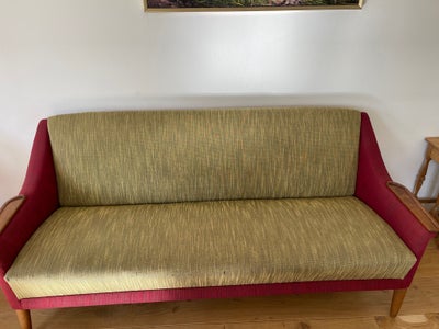 Sofagruppe, uld, 3 pers., Sofagruppe ægte retro. Ældre dansk design fra 50 erne. 
Sofa samt lænestol