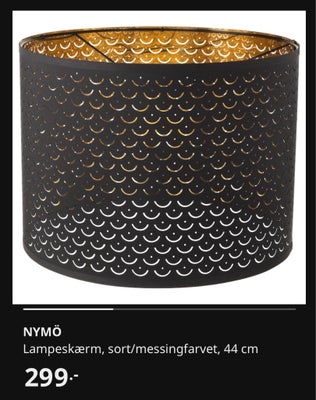 Lampeskærm, Lampeskærm fra Ikea. Nypris 299. Sælges for 100. Fejler absolut intet. 