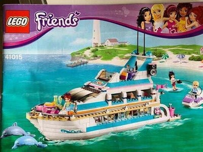 Lego Friends, Lego Friends Delfinbåden - model nr. 41015
Samlevejledning medfølger.
Lego-dele er pæn