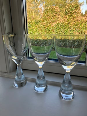 Glas, Vinglas, Holmegaard, 3 stk. princess vinglas 17 cm hæj fejlfri stand sælges samlet, ialt for 3