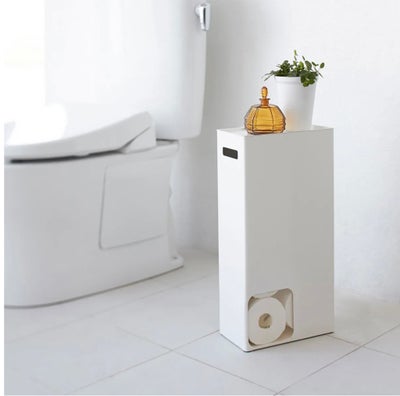 Metal toiletrulle beholder, Yamazaki, Super funktionel og lækker toiletrulle beholder fra japanske Y