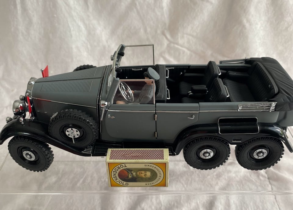 Modelbil, Mercedes Benz G4. 1938. NAZI. SS-Paradebil.