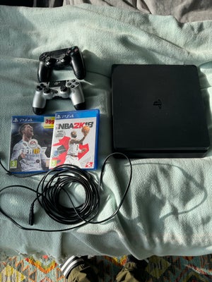 Playstaion 4, PS4, Playstaion 4, Slim 1TB , med Controller
Alt i perfekt stand
