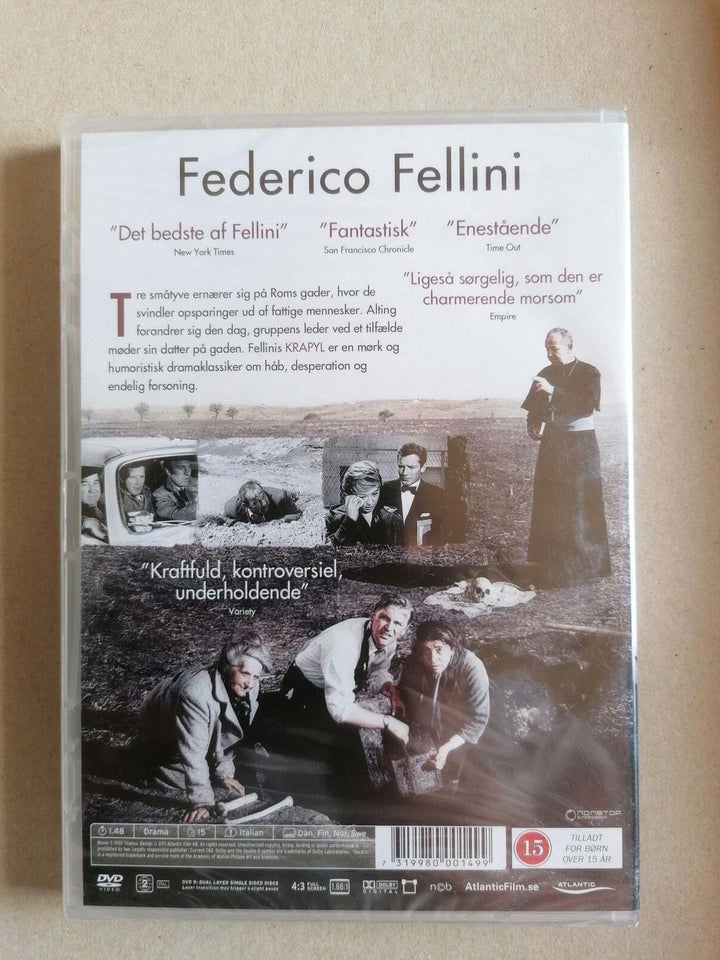 Krapyl, instruktør Federico Fellini, DVD