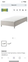 1½ seng, Ikea, b: 120 l: 200 h: 38