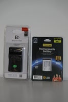 Batteri + oplader til Sony rx100 serie, NP-BX1 batteri +
