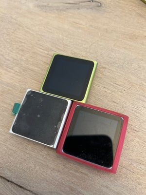 iPod, Nano, 8 GB, God, 3 stks. iPod nano sælges. 
De er ikke testet da jeg ikke har et kabel der pas