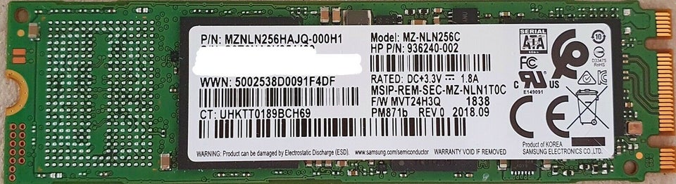 MICRON M600 M.2 2280 SATA III SSD, 256 GB, Perfekt