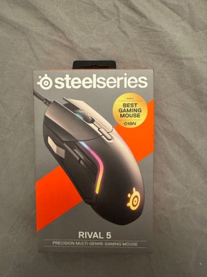 Mus, Steelseries , Rival 5, Perfekt, Hej.
Sælger denne mus.
Det er en rival 5 med ledning, havde øns