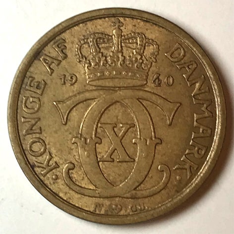 Danmark, mønter, ½ Krone