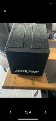 Alpine SWE 8.     150w, Subwoofer, Der følger ikke kabler med til montering