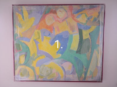 Oliemaleri, Jørgen Stenberg Basse , motiv: Fantasy, stil: Impressionisme, b: 93 h: 80, værkerne har 