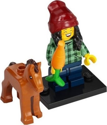 Lego Minifigures, Serie 22:

5: Horse and Groom 45kr.
6: Skating Champion 25kr.
10: Racoon Costume F