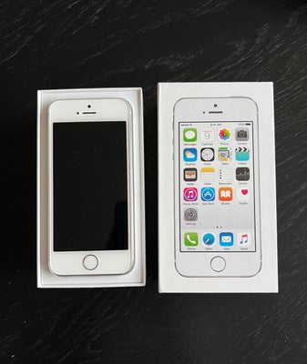 iPhone 5S, 16 GB, hvid, Perfekt, 100% ok og meget velholdt stand, uden lader