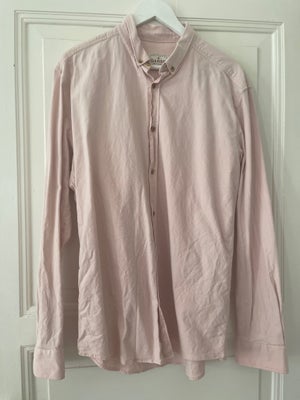 Skjorte, Dansk, str. L,  Lyserød,  bomuld,  Næsten som ny, God kvalitets skjorte lyserød fra Dansk, 