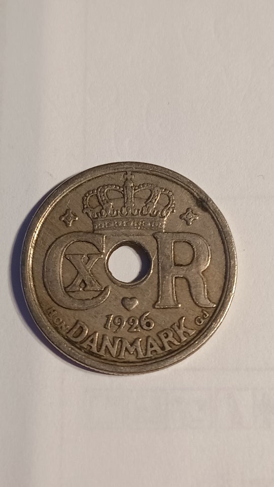 Danmark, mønter, 25 øre