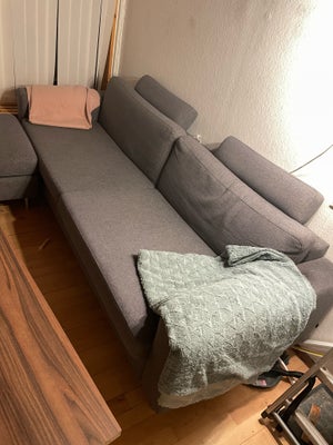 Sofa, 3 pers. , Bolia, Sælger denne lækre sofa med tilhørende nakkestøtter og puf. 
Sofaen måler 230