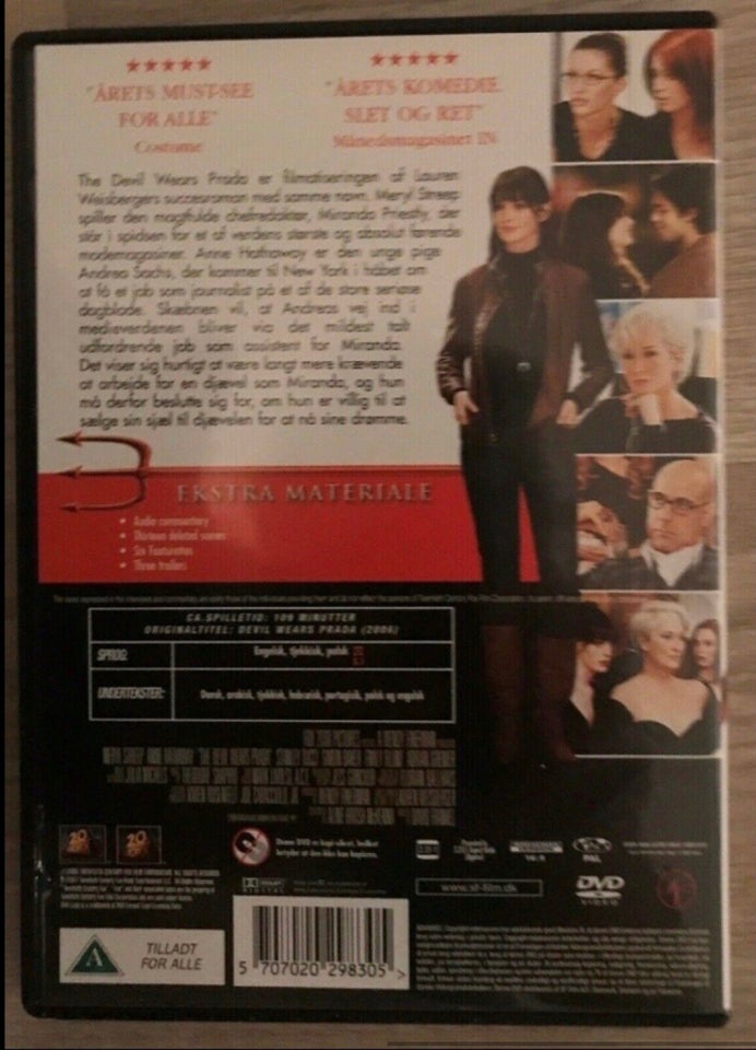 The Devil Wears Prada , DVD, komedie