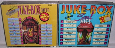 Blandet: Country Jukebox Hits + Soul Jukebox Hits, country, næsten som ny se foto
Samlet lot på 4 CD