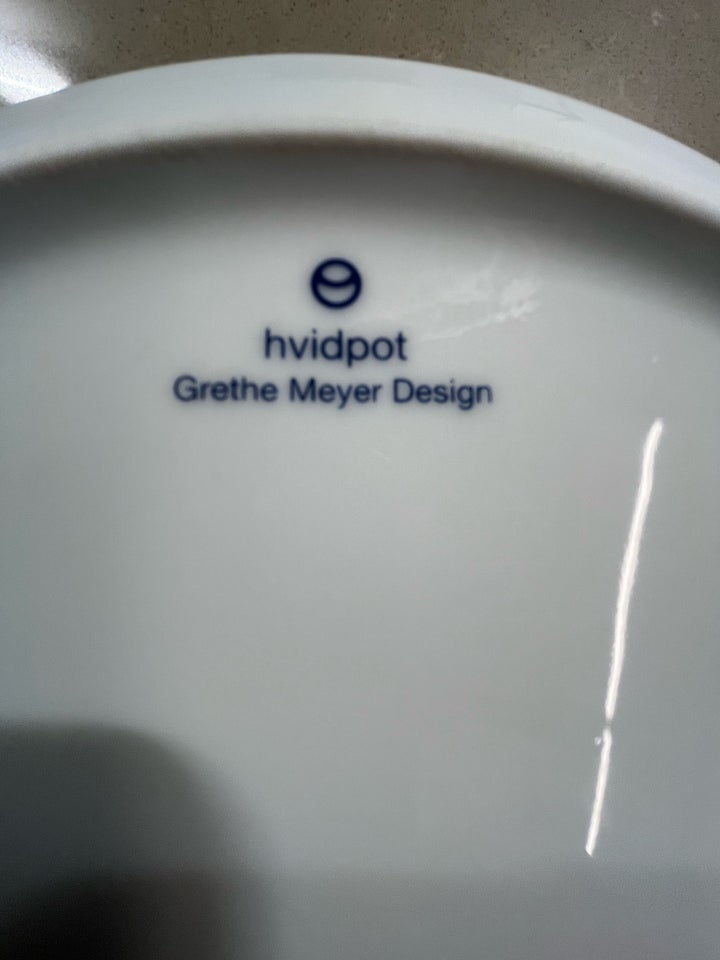 Andet, 6 tallerkener , Hvidpot Grethe Meyer Design