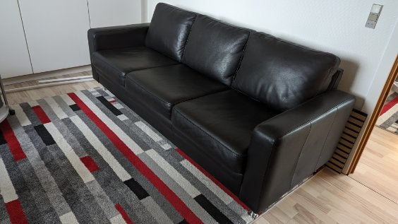 Sofa, læder, Hjort Knudsen